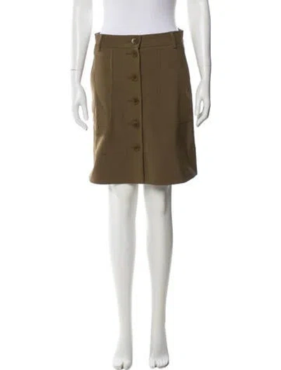 Pre-owned Tibi Knee-length Skirt In Green