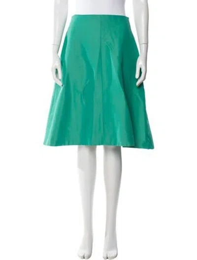 Pre-owned Tibi Knee-length Skirt In Green