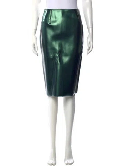 Pre-owned Tibi Knee-length Skirt In Green