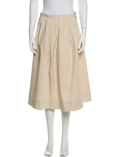 Pre-owned Tibi Knee-length Skirt In Neutral