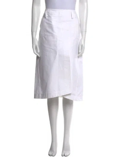 Pre-owned Tibi Knee-length Skirt In Neutral