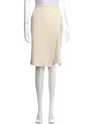 Pre-owned Tibi Knee-length Skirt In Neutral