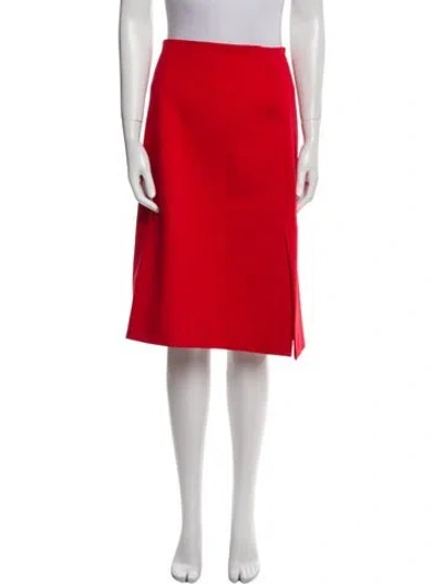 Pre-owned Tibi Knee-length Skirt In Red