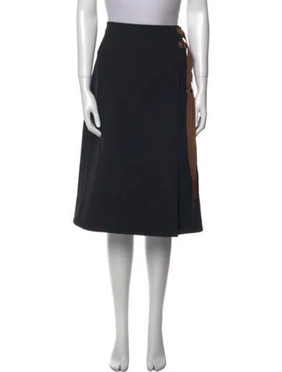 Pre-owned Tibi Knee-length Skirt W/ Tags In Black