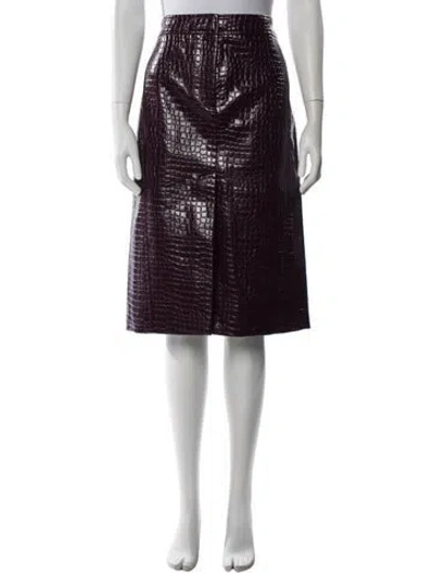 Pre-owned Tibi Knee-length Skirt W/ Tags In Purple