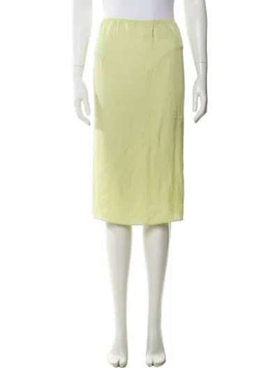 Pre-owned Tibi Knee-length Skirt W/ Tags In Yellow