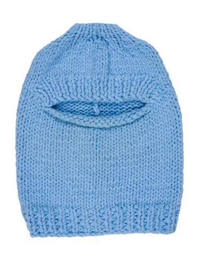 Pre-owned Tibi Knit Winter Balaclava In Blue