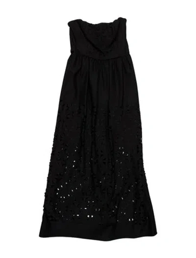 Pre-owned Tibi Lace Pattern Long Dress In Multicolor