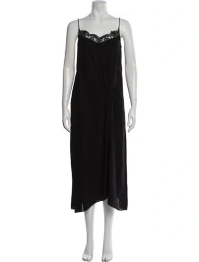 Pre-owned Tibi Lace Pattern Midi Length Dress In Black