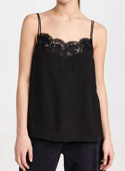 Tibi Lace Slip Cami Black 2