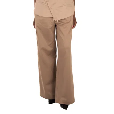 Tibi Ladies Tan Active Knit Wide Leg Pull On Pant