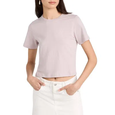 Tibi Ladies Wheat Cotton Cropped T-shirt