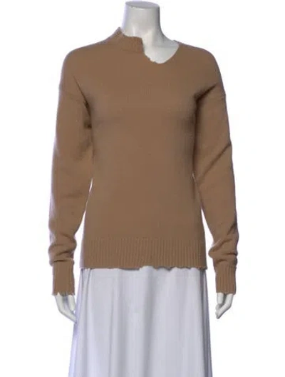 Pre-owned Tibi Lambswool Crew Neck Sweater In Neutral