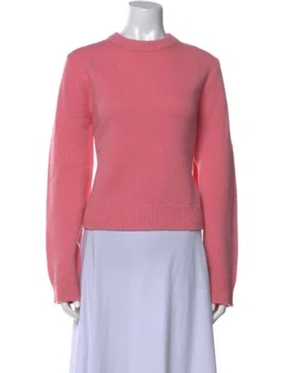 Pre-owned Tibi Lambswool Crew Neck Sweater In Pink