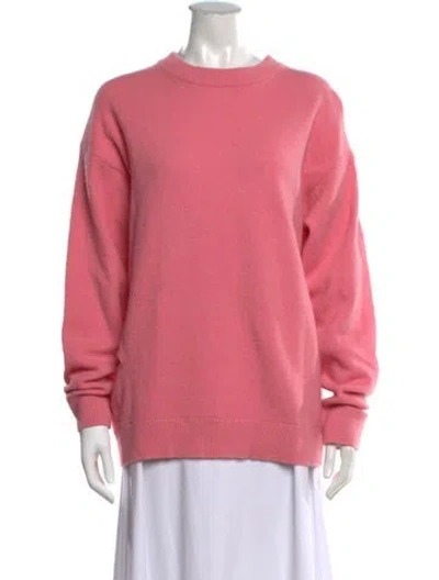 Pre-owned Tibi Lambswool Crew Neck Sweater In Pink