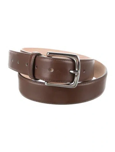 Pre-owned Tibi Leather Belt In Brown