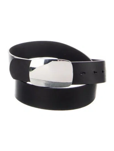 Pre-owned Tibi Leather Belt Kit In Black