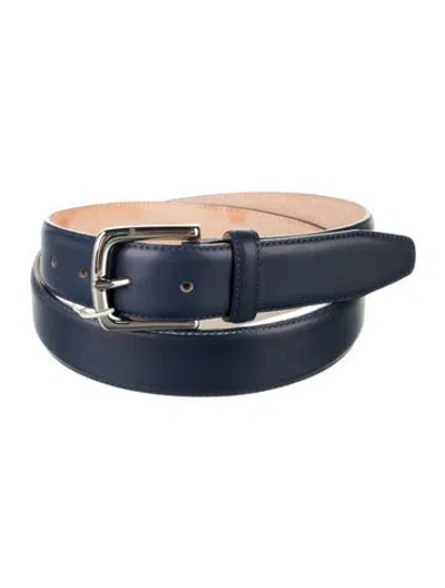 Pre-owned Tibi Leather Belt W/ Tags In Blue