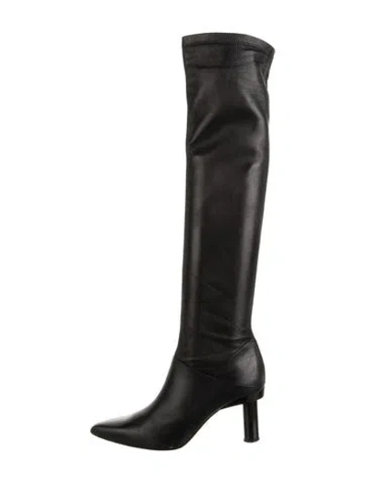 Pre-owned Tibi Leather Boots In Black