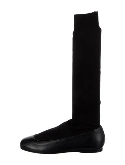 Pre-owned Tibi Leather Boots In Black