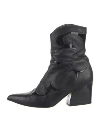 Pre-owned Tibi Leather Boots In Black