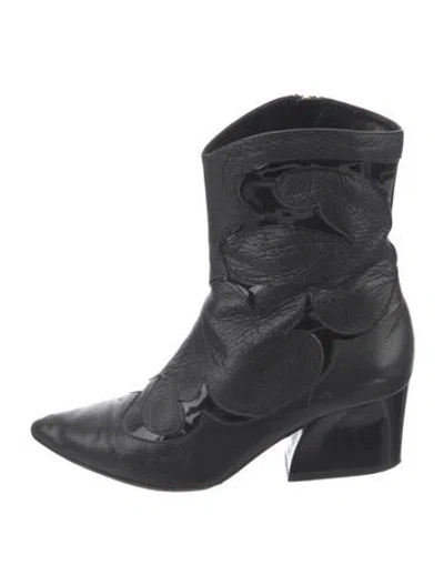 Pre-owned Tibi Leather Boots In Black