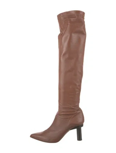 Pre-owned Tibi Leather Boots In Brown