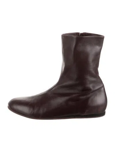 Pre-owned Tibi Leather Boots In Brown