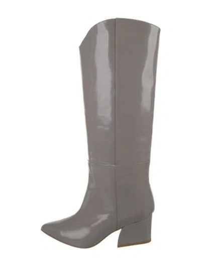Pre-owned Tibi Leather Boots In Gray