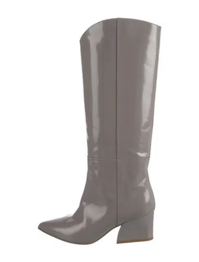 Pre-owned Tibi Leather Boots In Grey
