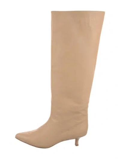 Pre-owned Tibi Leather Boots In Neutral