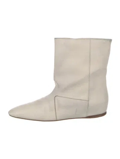 Pre-owned Tibi Leather Boots In Neutral
