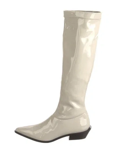 Pre-owned Tibi Leather Boots In Neutrals