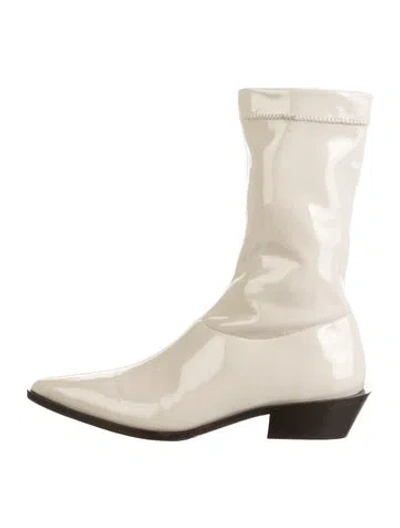 Pre-owned Tibi Leather Boots In Neutrals