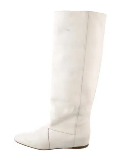 Pre-owned Tibi Leather Boots In Neutrals