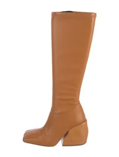 Pre-owned Tibi Leather Boots In Orange