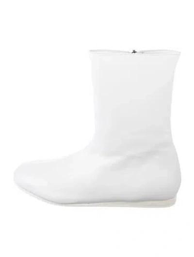 Pre-owned Tibi Leather Boots W/ Tags In White