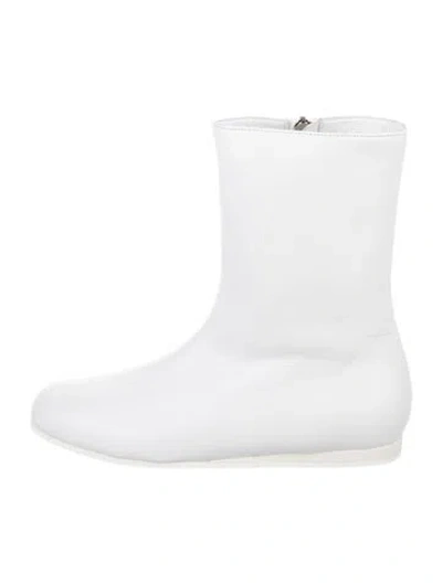 Pre-owned Tibi Leather Boots In White