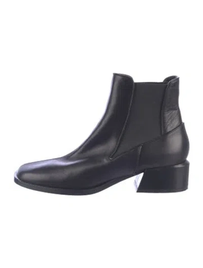 Pre-owned Tibi Leather Chelsea Boots In Blue