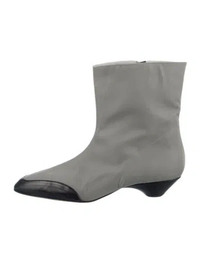 Pre-owned Tibi Leather Colorblock Pattern Boots