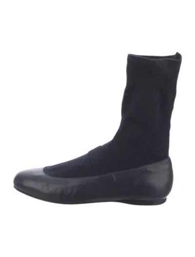 Pre-owned Tibi Leather Flats In Blue