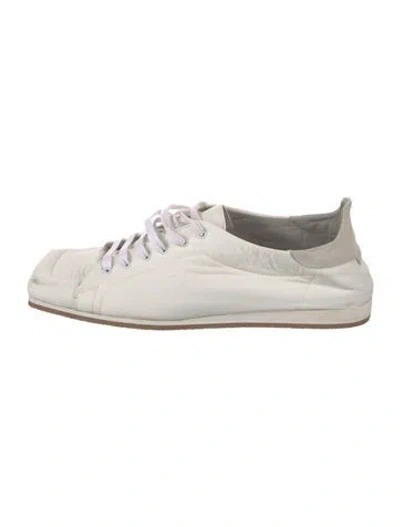 Pre-owned Tibi Leather Flats In White