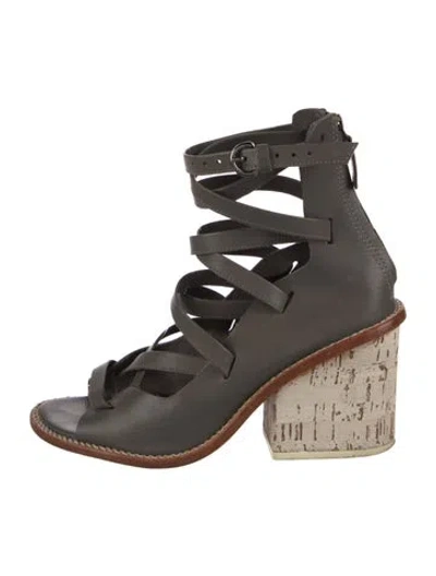Pre-owned Tibi Leather Gladiator Sandals In Multi