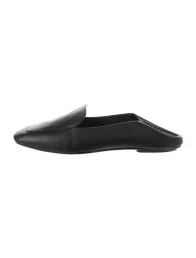 Pre-owned Tibi Leather Loafers In Black
