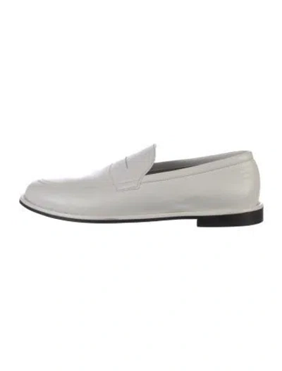 Pre-owned Tibi Leather Loafers In White