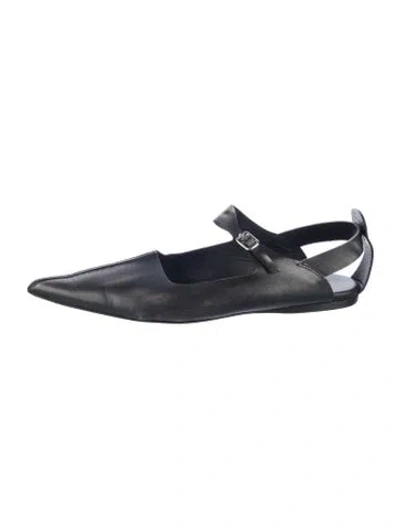 Pre-owned Tibi Leather Mary Jane Flats In Black
