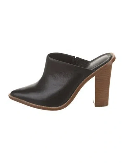 Pre-owned Tibi Leather Mules In Black