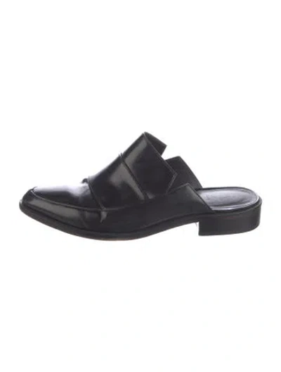 Pre-owned Tibi Leather Mules In Black