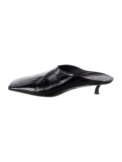 Pre-owned Tibi Leather Mules In Black