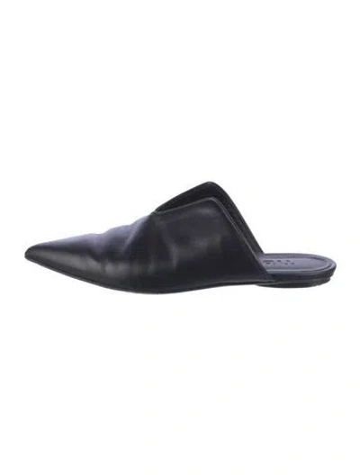 Pre-owned Tibi Leather Mules In Blue